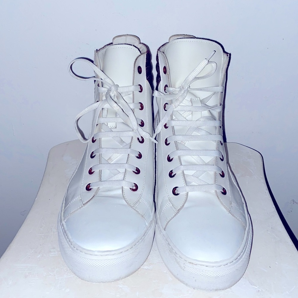 Raf Simons Hightop Designer Sneakers white/brown Men’s Size 42 rare find 1/1‌